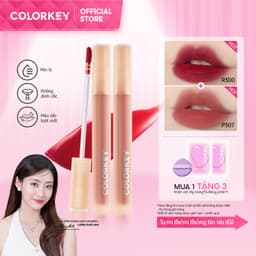 Thumbnail COMBO -Son COLORKEY Watery Matte Lip Tint, Son môi dạng lỏng trang điểm môi chống thấm và mờ 1