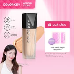 Thumbnail Kem Nền COLORKEY Dạng Lỏng Chân Ái Cho Da Dầu Cho Lớp Trang Điểm Lì Mỏng Nhẹ và Lâu Trôi 30g 1