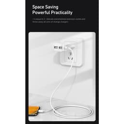 Thumbnail Bộ sạc Awei C5 3 in 1 Sạc nhanh Type C 2 cổng USB EU 5V / 2.4A chính hãng An Toàn Ổn Định 3