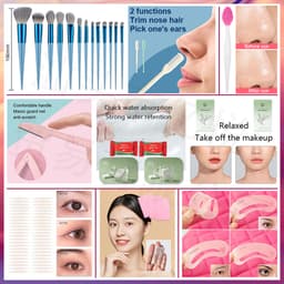 Thumbnail Lameila 38 Miếng Trang Điểm Mặt Bộ Mỹ Phẩm Bút Kẻ Mắt Son Môi Phấn Mắt Cọ Trang Điểm BB Kem Chống Nắng Kem Tông Đơ Lông Mày Chống Thấm Nước Người Mới Bắt Đầu Phải Có 4