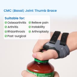 Thumbnail Velpeau CMC Nẹp ngón tay cái cho bệnh viêm xương khớp - với Nẹp hạn chế bộ nhớ hình dạng, Bộ ổn định khớp CMC, Viêm khớp ngón tay cái cơ bản Giảm đau và hỗ trợ cho phụ nữ và nam giới 4