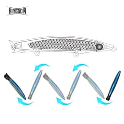 Thumbnail Kingdom Nổi Mồi Câu Cá Topwater Popper 7.5g 12.8g 18.5g Đúc Xa Mồi Cứng Nhân Tạo Chất Lượng Cao Wobblers 4