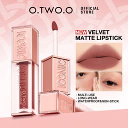Thumbnail O.two.o 8 Màu Cao Cấp Cao Cấp Nhung Mờ Môi Bùn Nhẹ Mịn Chống Thấm Nước Đa Năng 1