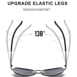 Thumbnail VEITHDIA Kính râm nam kiểu cổ điển phân cực phi công UV400 bảo vệ khi lái xe Z5183 2