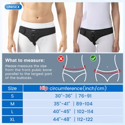 Thumbnail Đai thoát vị Velpeau dành cho nam và nữ, Phù hợp với bên trái hoặc bên phải, bẹn, quần lót hỗ trợ thoát vị Groin, phục hồi giảm đau Dây đeo có thể điều chỉnh có thể tháo rời 2