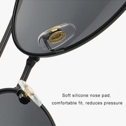 Thumbnail VEITHDIA Kính râm nam kiểu cổ điển phân cực phi công UV400 bảo vệ khi lái xe Z5183 4