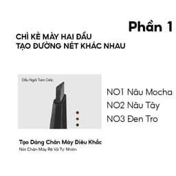 Thumbnail COLORKEY Chì kẻ mày hai đầu tam giác chống thấm nước lâu trôi cho người mới tập trang điểm 4