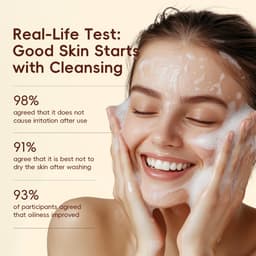 Thumbnail Sữa rửa mặt mượt gạo LAIKOU Độ pH thấp Làm sạch nhẹ nhàng Dưỡng ẩm không bó sát 50g 3