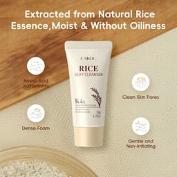 Thumbnail Sữa rửa mặt mượt gạo LAIKOU Độ pH thấp Làm sạch nhẹ nhàng Dưỡng ẩm không bó sát 50g 2
