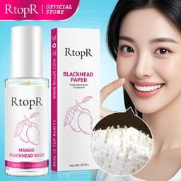 Thumbnail Set sản phẩm lột mụn đầu đen RtopR gồm serum + 50 giấy lột mụn cho mũi 10ml RtopR Mango Blackhead Remover Mask Deep Cleans Pores 10ml+50pcs paper 2
