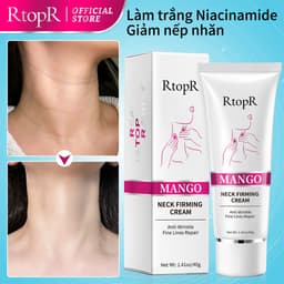 Thumbnail RtopR Mango Kem Da Cổ Dưỡng ẩm Chăm sóc da Cổ khô Nếp nhăn cổ Chống lão hóa Chống Nếp Nhăn Làm Trắng  Neck Firming Rejuvenation Cream 40g 2