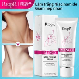Thumbnail RtopR Mango Kem Da Cổ Dưỡng ẩm Chăm sóc da Cổ khô Nếp nhăn cổ Chống lão hóa Chống Nếp Nhăn Làm Trắng  Neck Firming Rejuvenation Cream 40g 3
