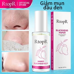 Thumbnail Set sản phẩm lột mụn đầu đen RtopR gồm serum + 50 giấy lột mụn cho mũi 10ml RtopR Mango Blackhead Remover Mask Deep Cleans Pores 10ml+50pcs paper 1