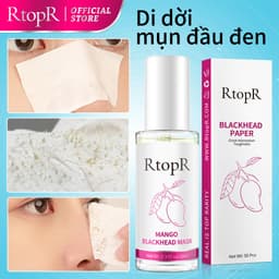 Thumbnail Set sản phẩm lột mụn đầu đen RtopR gồm serum + 50 giấy lột mụn cho mũi 10ml RtopR Mango Blackhead Remover Mask Deep Cleans Pores 10ml+50pcs paper 3
