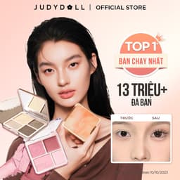 Thumbnail Bảng Phấn Bắt Sáng Tạo Khối JUDYDOLL 4 Ô 9g Mỏng Nhẹ Mịn Chuẩn Màu Lâu Trôi Tạo Hiệu Ứng Highlight Bắt Sáng 3D Gloss Highlight & Contour Palette 1