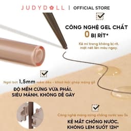Thumbnail Chì kẻ mắt JUDYDOLL 0.06g Dạng Gel Siêu Mảnh Lâu Trôi Mềm Mịn Chống Thấm Nước Không Nhòe Màu Bút Chì Mảnh Mai 3