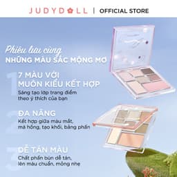 Thumbnail Phấn Mắt 7 Màu JUDYDOLL 8.5g Đa Năng Hiệu Ứng Nhũ Siêu Lấp Lánh Mịn Lì Dễ Tán Bền Màu Lên Màu Chuẩn 2