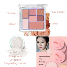 Thumbnail LAMEILA bộ trang điểm 17 sản phẩm Son môi+Mascara+kẻ mắt+Bàn chải trang điểm+Chất lỏng concealer+Lông mi clip+Lông mày dao+Nhãn bóng đĩa 4