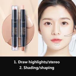 Thumbnail Bộ mỹ phẩm 9 món LAMEILA son môi lì+Mascara+chì kẻ mày+kẻ mắt+tạo đường viền+phấn mắt 7 màu+phấn phủ+kem nền+kem lót 4