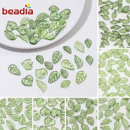 Thumbnail Beadia mùa hè Set 10-50 hạt cườm BEADIA hình lá mini tự làm trang sức tiện lợi 1