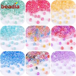 Thumbnail Set 140 Hạt Gạo Thủy Tinh Nhuộm Màu Chất Lượng Cao Dùng Làm Trang Sức DIY 1