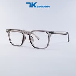 Thumbnail Gọng kính cận nam nữ mắt vuông nhựa 7K280 màu đen nâu ghi xám. Tròng giả cận 0 độ có sẵn, chống nắng và tia UV 3