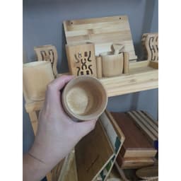 Thumbnail Cốc Tre có logo khắc lỗi, Cốc uống Trà, Coffee, Decor trang trí bàn làm việc 3