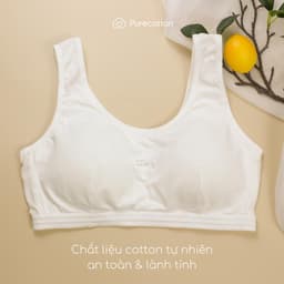 Thumbnail Áo lót học sinh Purecotton cho bé gái mới lớn chất liệu cotton kiểu dáng chui đầu - đệm mỏng PC010 3