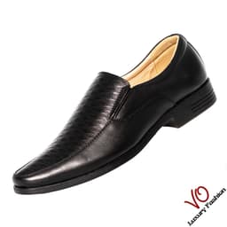 Thumbnail Giày tây da bò thật màu đen thanh lịch VO Shoes_9931 1