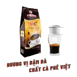 Thumbnail Cà phê Arabica, cafe rang xay pha phin nguyên chất - Mê Trang MC3, gói bột cà phê 500g 3