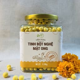 Thumbnail Viên tinh bột nghệ mật ong nguyên chất| tự nhiên, hữu cơ| tốt cho, dạ dày, phụ nữ sau sinh| HNT NATURAL PRODUCT VTBN120 3