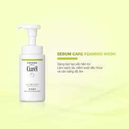 Thumbnail Sữa Rửa Mặt Dạng Bọt Dành Cho Da Dầu Curel Sebum Trouble Care Sebum Care Foaming Wash 150ml 4
