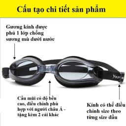 Thumbnail Kính Bơi Chống Lóa Cao Cấp Chính Hãng Amalife – Mắt Kính Bơi Chống Mờ, Chống Tia Cực Tím Cao Cấp 4