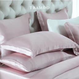 Thumbnail Bộ Chăn Ga Gối Lụa Cao Cấp NITE9SILK TRAMDO BEDDING Màu Pearl Pink 3