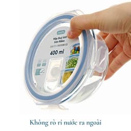 Thumbnail Hộp thuỷ tinh tròn Inochi nhiều dung tích, hộp đựng cơm văn phòng, hộp thủy tinh có nắp đậy 3