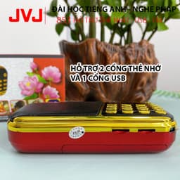 Thumbnail Loa đài JVJ J-853 3 pin siêu khỏe,đài FM,hỗ trợ thẻ nhớ, USB, học tiếng anh,nghe pháp 4