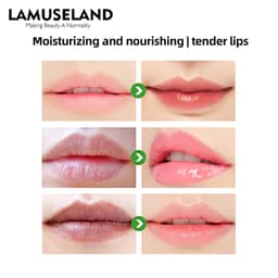 Thumbnail Son môi LAMUSELAND Dưỡng ẩm Sáng bóng Plumping Chống nứt nẻ Mặt nạ dưỡng môi Unisex Son dưỡng môi 3