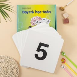 Thumbnail Flashcard Dạy Trẻ Học Toán Glenn Doman - Bộ 59 thẻ học thông minh phát triển tư duy logic cho trẻ từ 0-6 tuổi 2