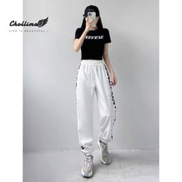 Thumbnail Áo thun croptop tay lỡ Chollima in chữ FEMNESE AT451 chất vãi dày dặn co giãn 4 chiều 3