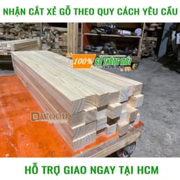 Thumbnail Thanh gỗ vuông 5cm Dwood gỗ thông đã xử lý đẹp chắc chắn 4