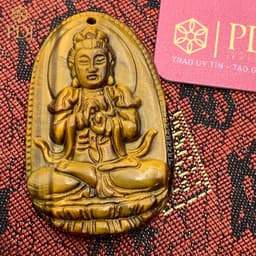 Thumbnail Mặt phật bản mệnh Như Lai Đại Nhật - tuổi Mùi, tuổi Thân - tặng kèm dây dù đeo và hộp đựng - M000090 - Trang sức PDJ 2