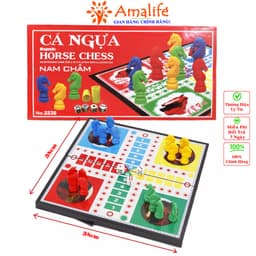 Thumbnail Bộ Cờ Cá Ngựa Nam Châm Chính Hãng An Toàn Vui Nhộn Cho Bé Amalife 4