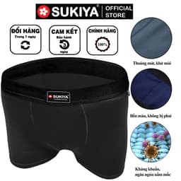 Thumbnail Quần Sịp Đùi Boxer Nam Combo 3 màu SUKIYA chất mềm mịn cao cấp Hàng Hiệu QL01 2