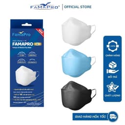 Thumbnail Khẩu trang y tế cao cấp kháng khuẩn 3 lớp Famapro 4D hộp 10 cái 2