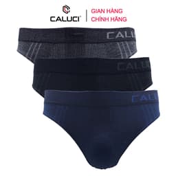 Thumbnail Combo 3 quần sịp nam tam giác CALUCI CA08, co dãn 4 chiều, vải sợi tre kháng khuẩn 2