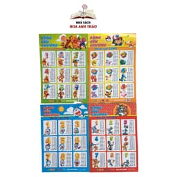 Thumbnail Sách - Bảng Cửu Chương Phép Tính Cộng Trừ Nhân Chia Dành Cho Học Sinh Tiểu học, Bảng In 2 mặt 3