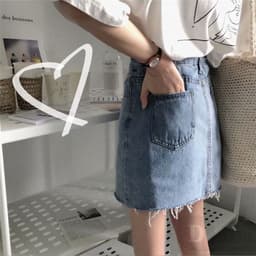 Thumbnail Chân Váy Ngắn Dáng Chữ A Lưng Cao Chất Liệu Cotton Thời Trang Cho Nữ 4