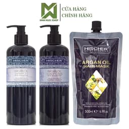 Thumbnail Dầu gội xả, kem ủ phục hồi cho mọi loại tóc Hischer Argan Oil 500 - 1000ML 1