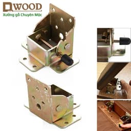 Thumbnail Bản lề chân bàn Dwood gập 90 độ có khóa gài loại to 1