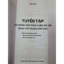 Thumbnail Sách - Tuyển tập 135 đoạn văn nghị luận xã hội 2